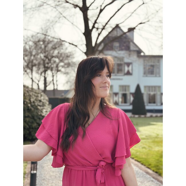 Jeanne long dress pink One Size