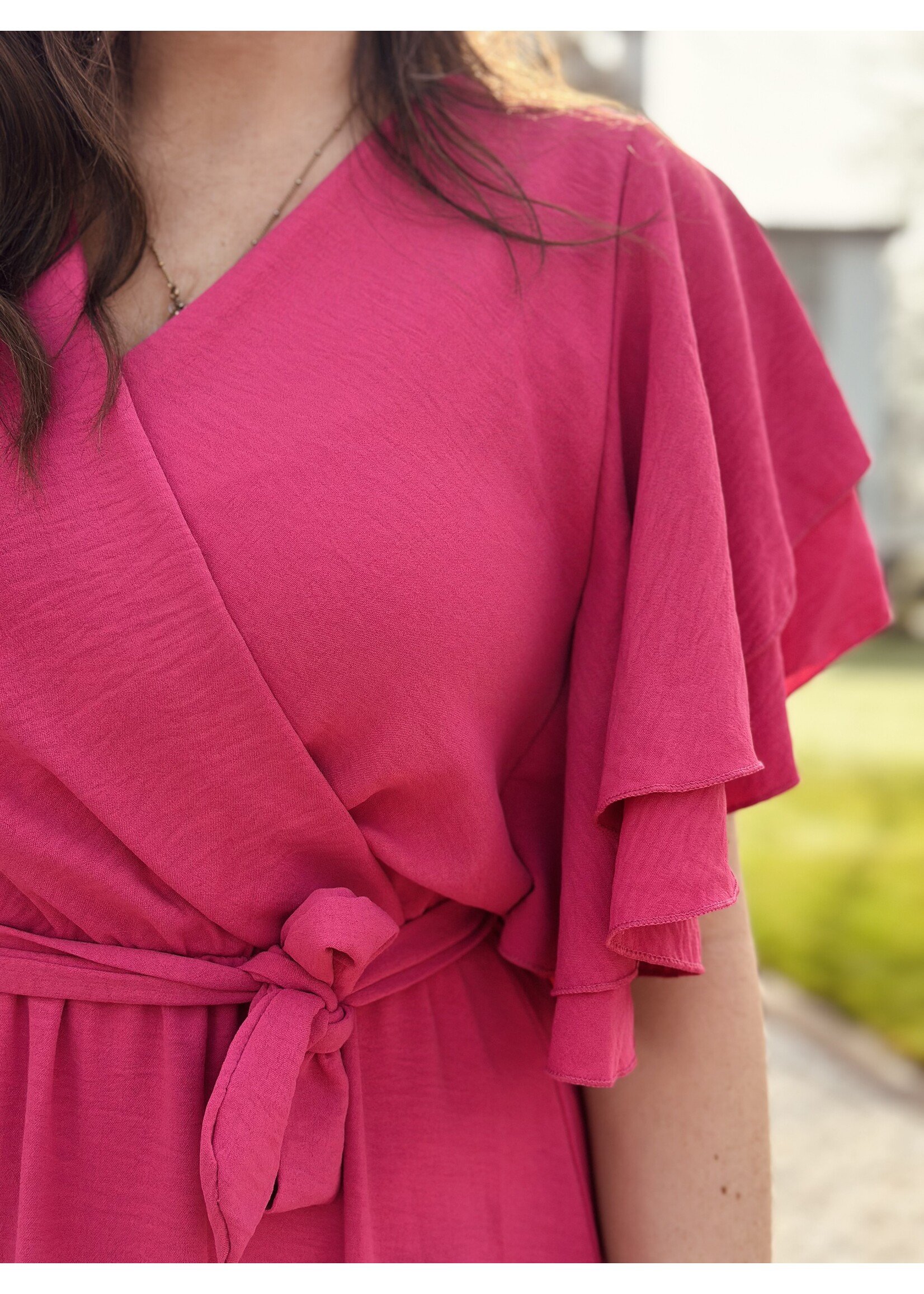 Jeanne long dress pink One Size