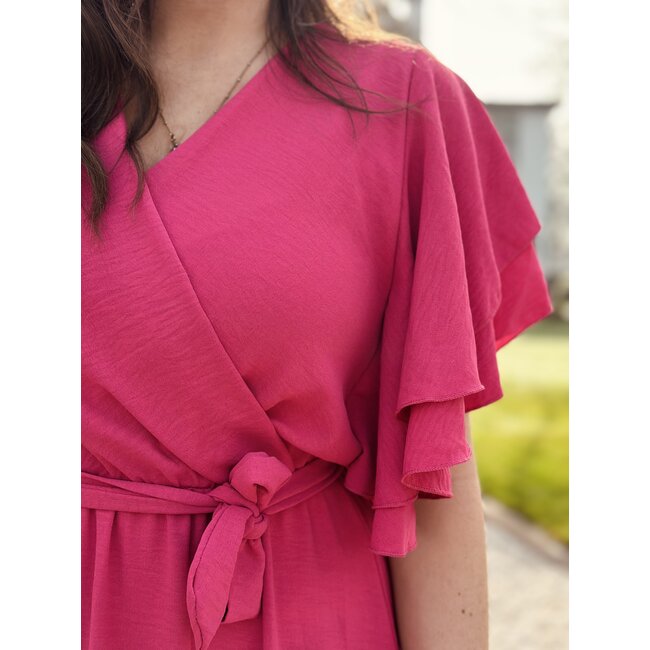 Jeanne long dress pink One Size