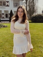 Emara broderie top yellow