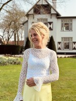 Emara broderie top white