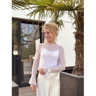 Yelte top broderie purple