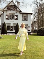 Lucie skirt satin yellow One Size