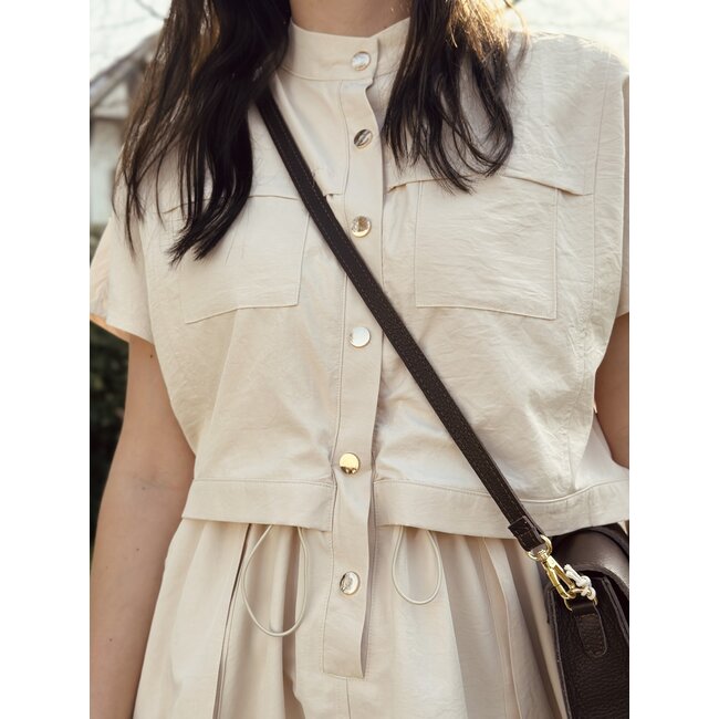 Nine dress beige