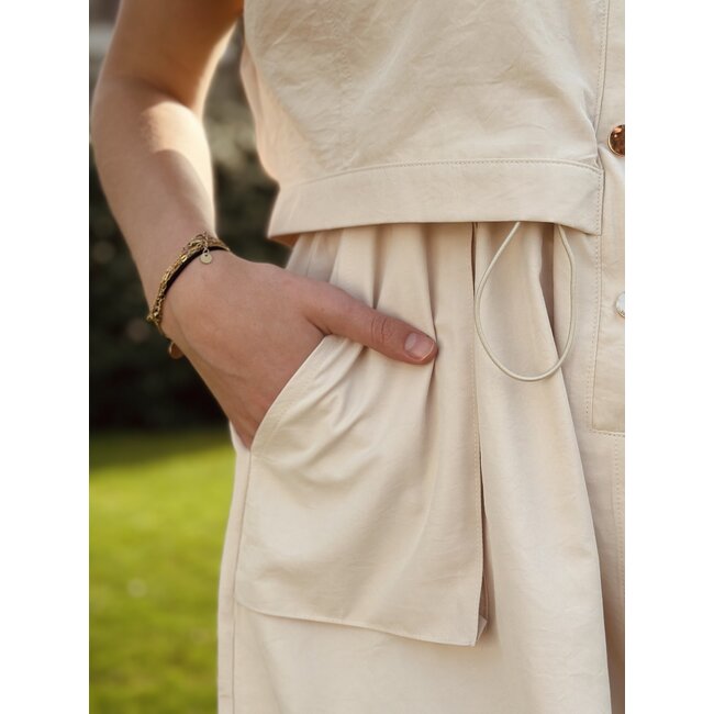 Nine dress beige