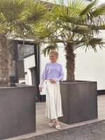 Lucie skirt satin offwhite One Size