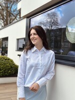 Agnea blouse white glitter