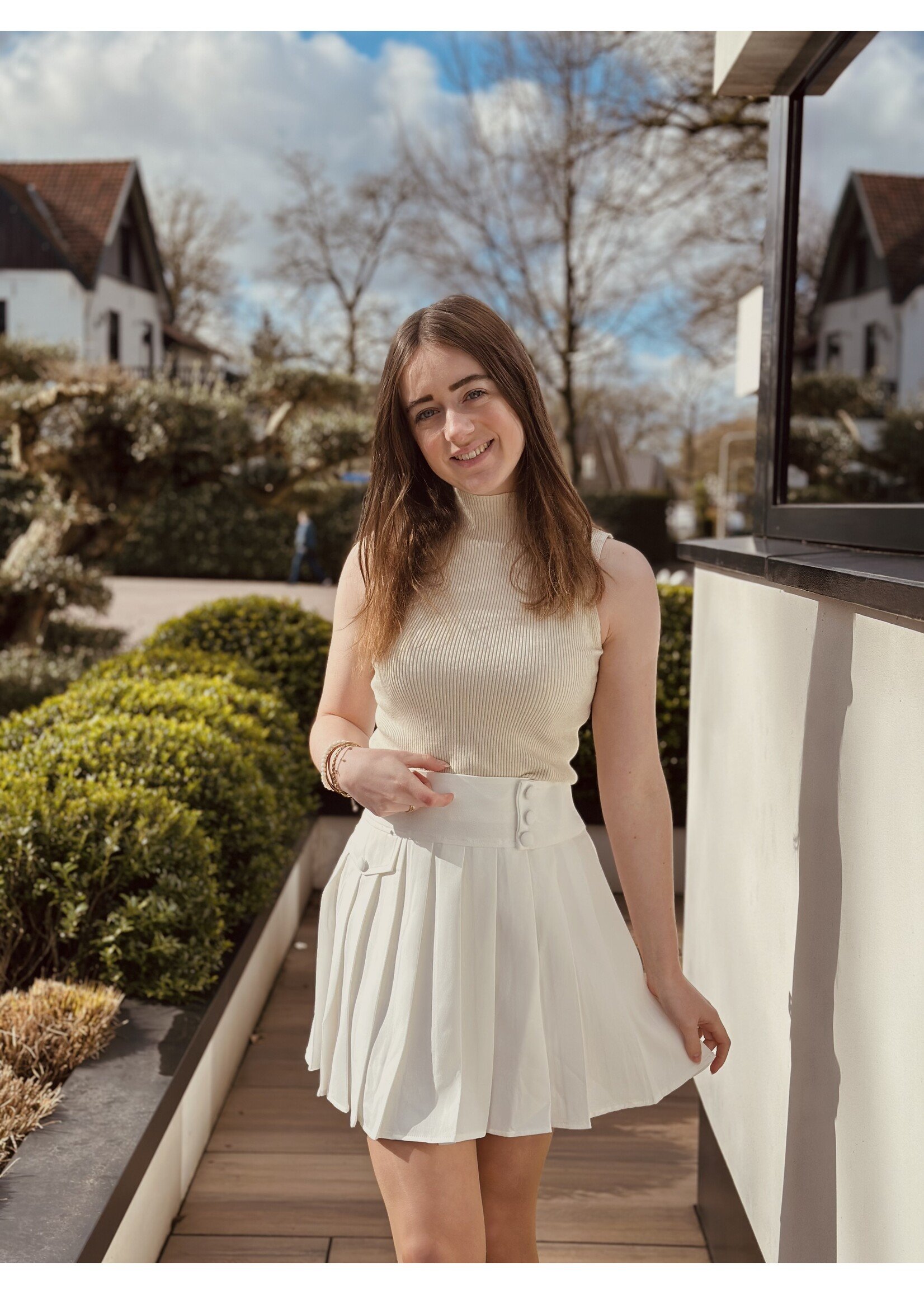 Magriete top beige One Size