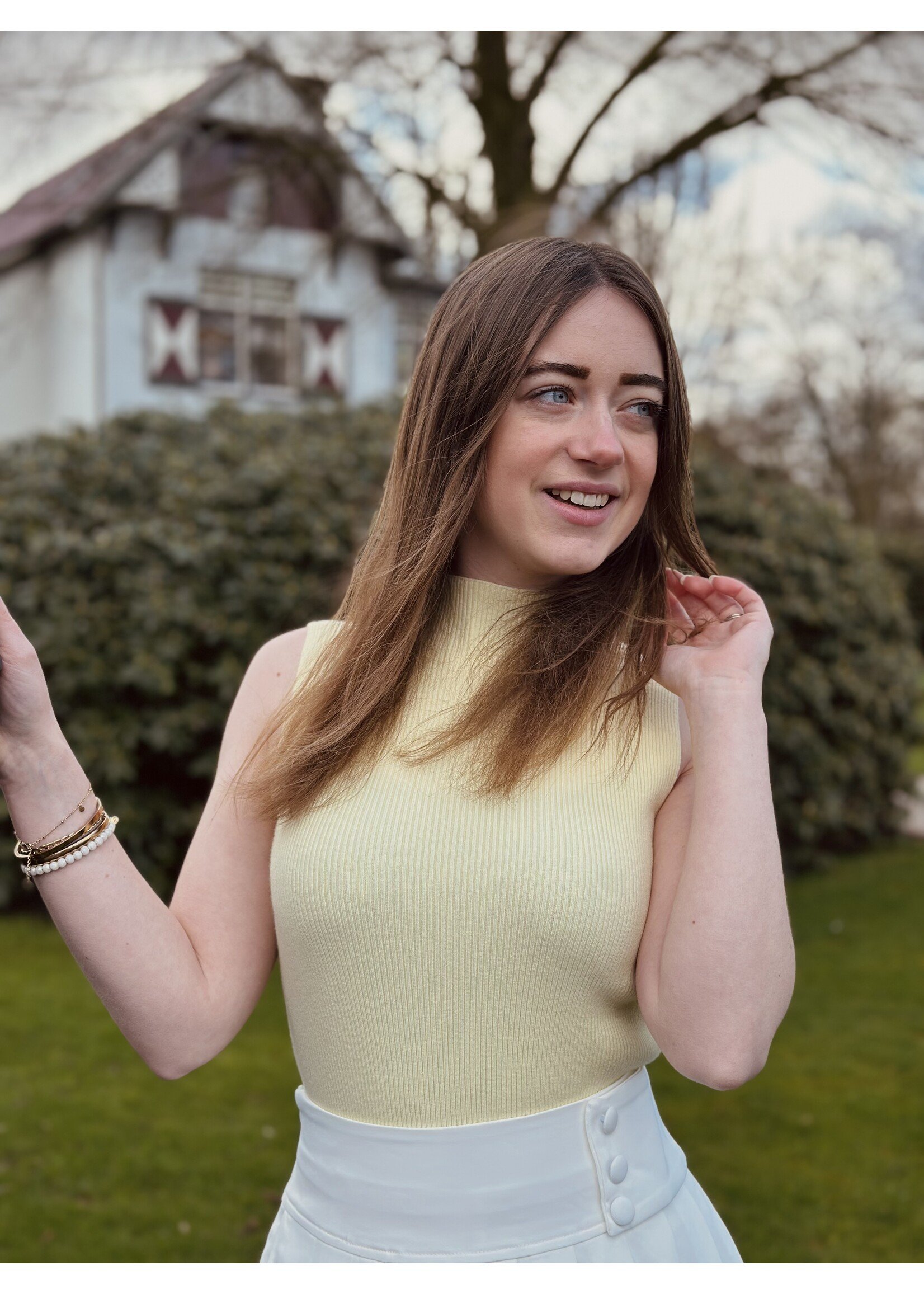 Magriete top yellow One Size