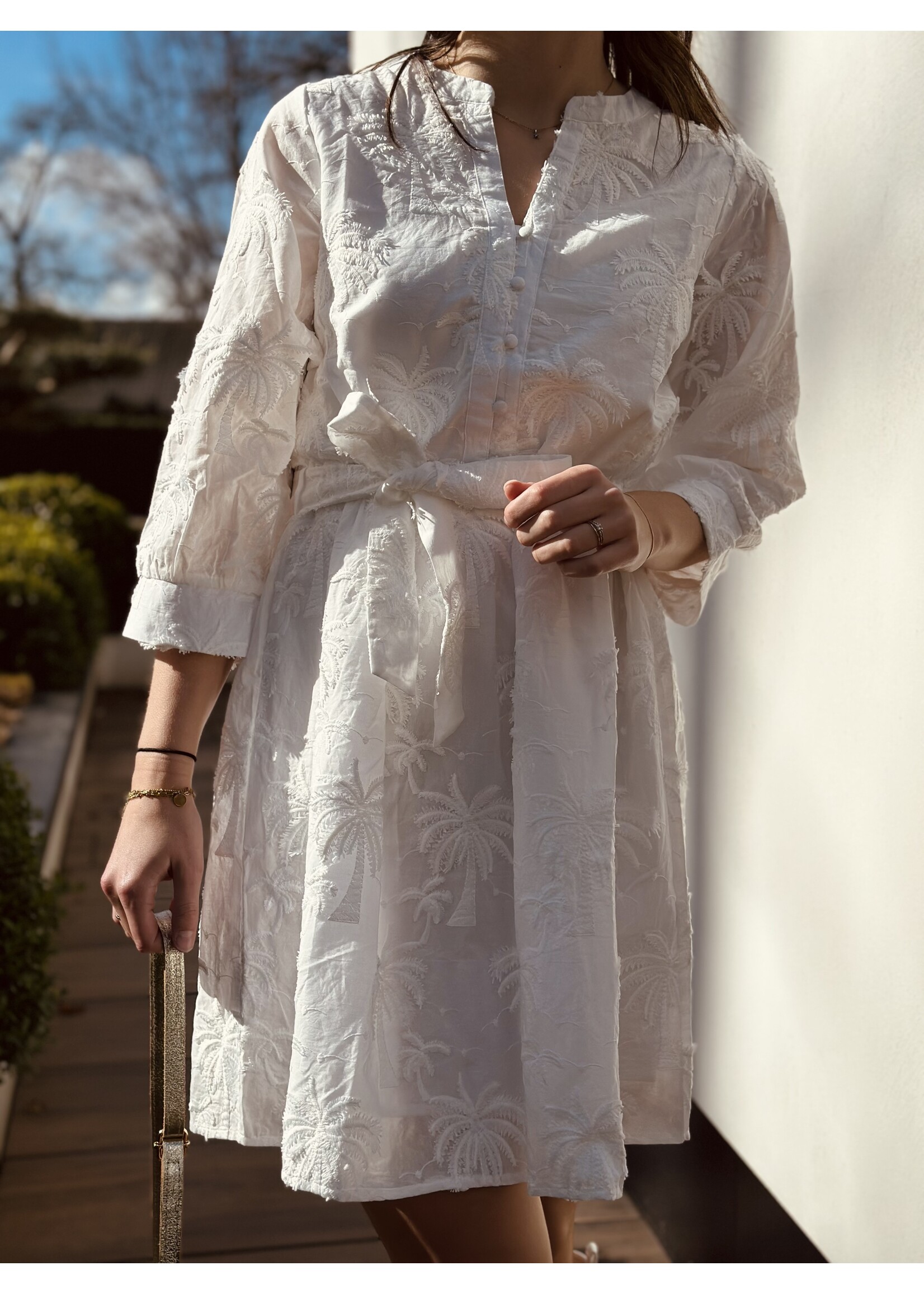 Smashed Lemon Smashed Lemon Livera dress white broderie