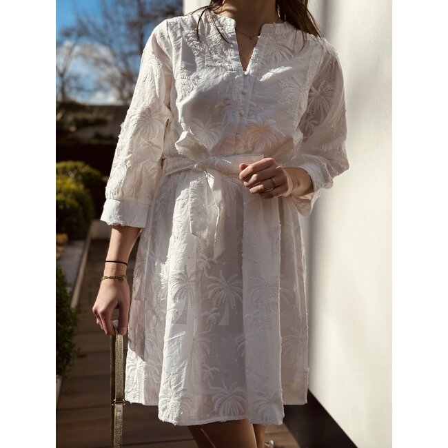 Smashed Lemon Smashed Lemon Livera dress white broderie