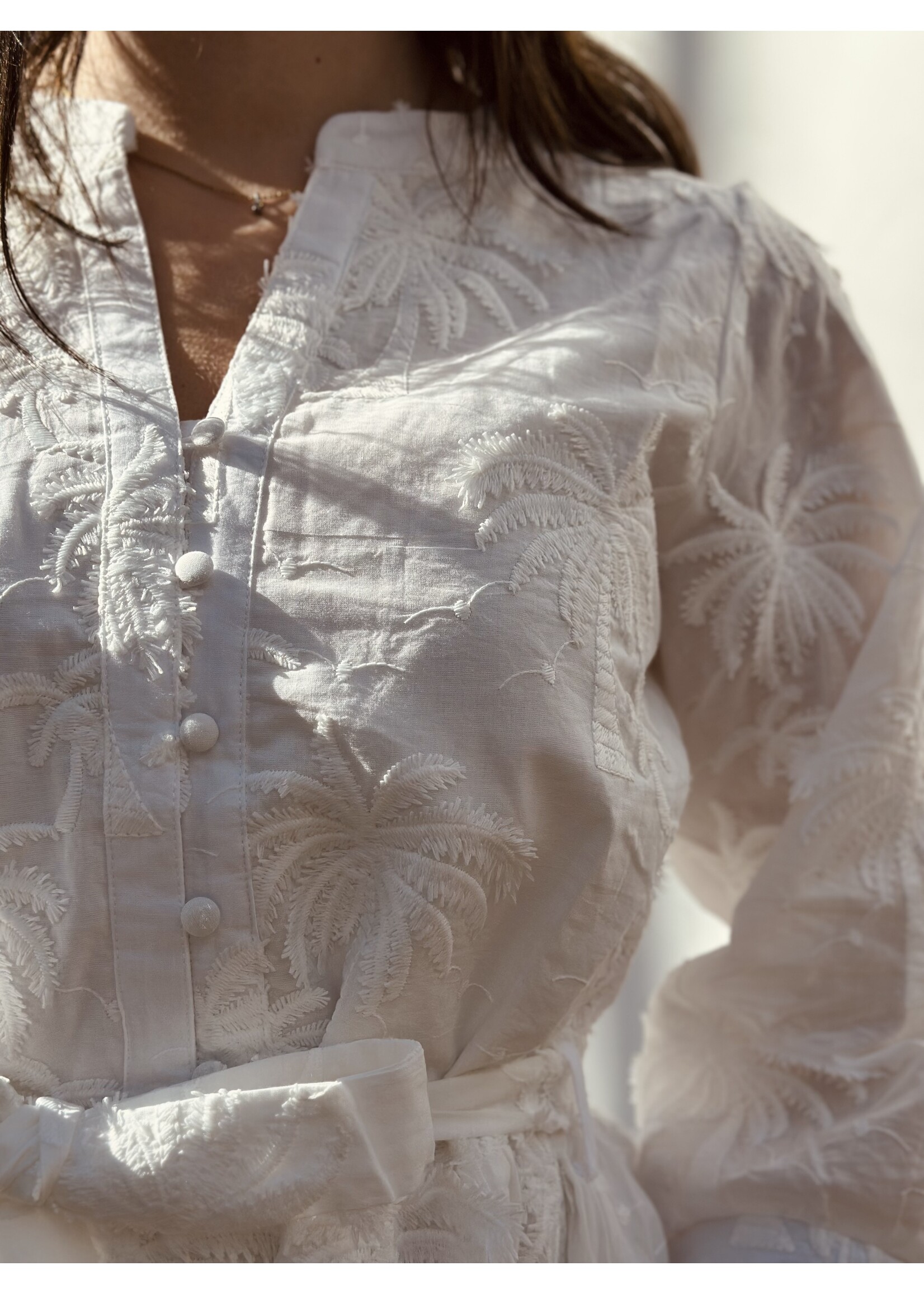 Smashed Lemon Smashed Lemon Livera dress white broderie