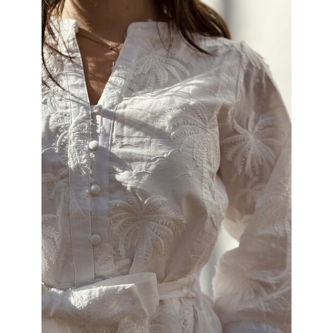 Smashed Lemon Smashed Lemon Livera dress white broderie