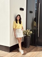 Smashed Lemon Smashed Lemon Lianna skirt denim white