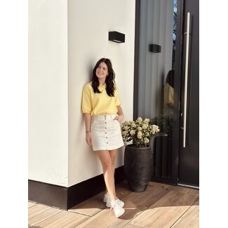 Smashed Lemon Smashed Lemon Lianna skirt denim white