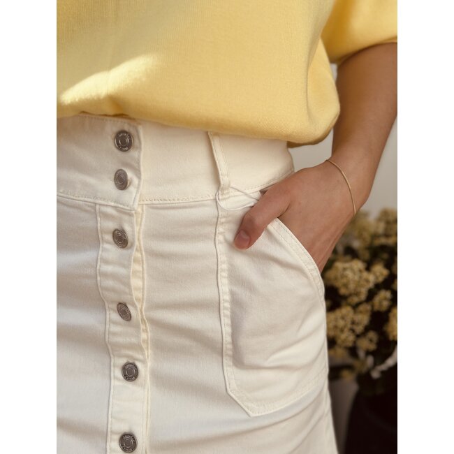Smashed Lemon Smashed Lemon Lianna skirt denim white