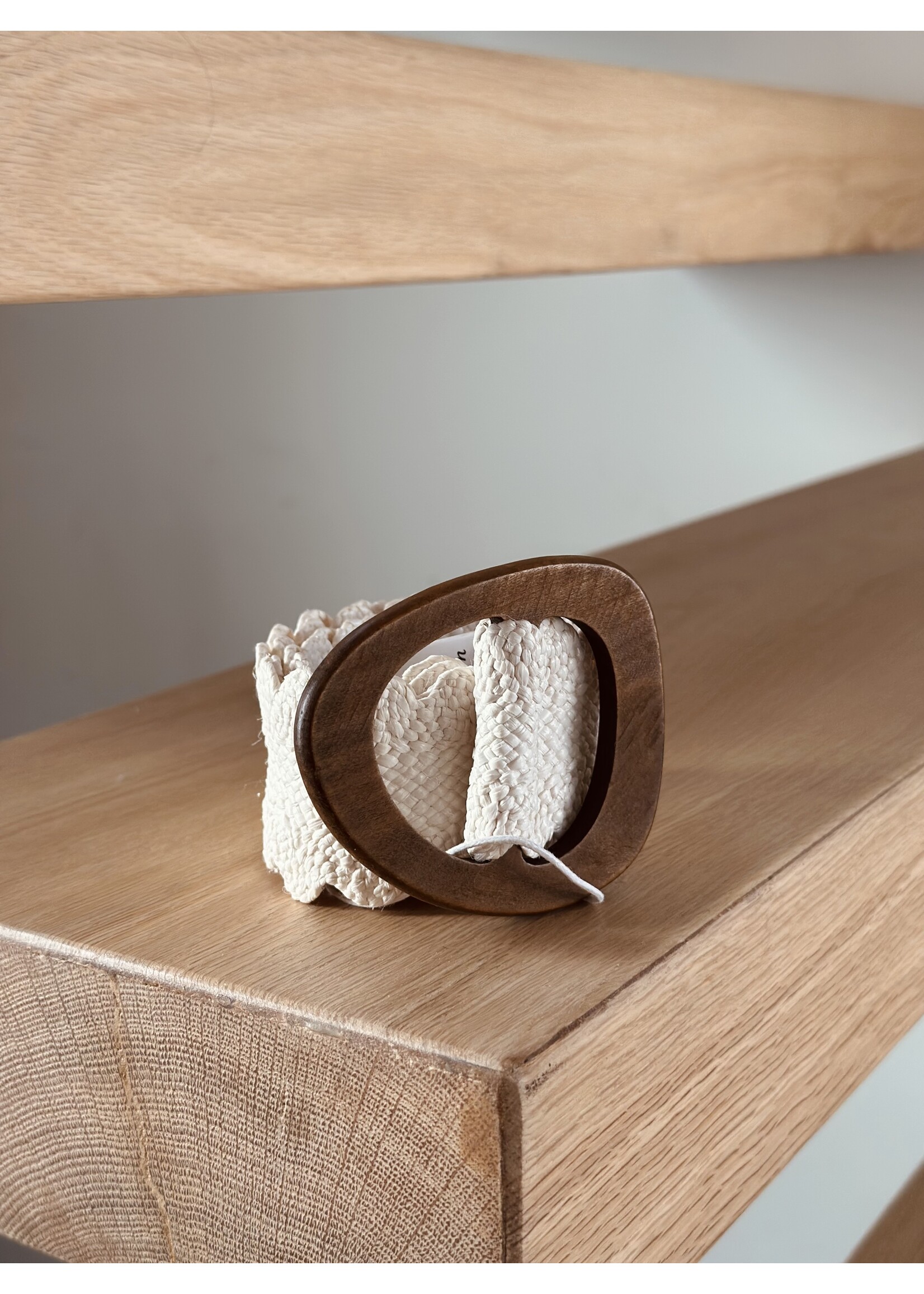 Smashed Lemon Smashed Lemon Josana belt offwhite/brown One Size