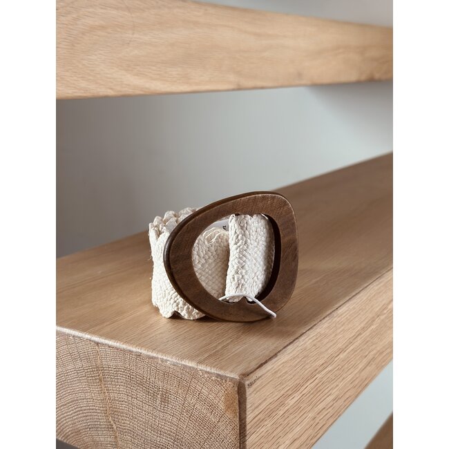 Smashed Lemon Smashed Lemon Josana belt offwhite/brown One Size