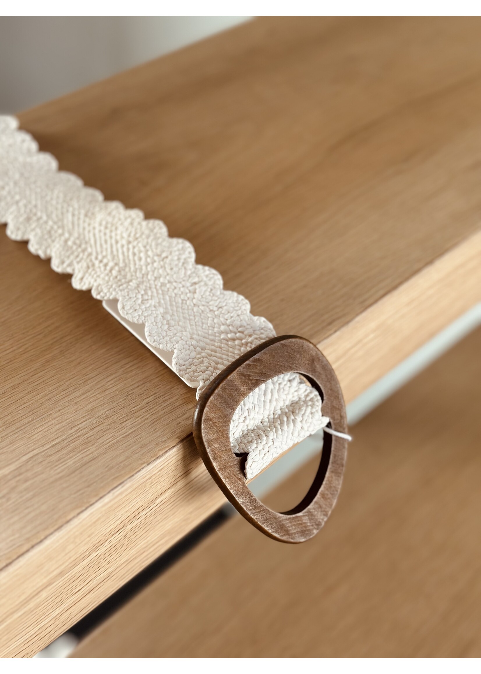 Smashed Lemon Smashed Lemon Josana belt offwhite/brown One Size