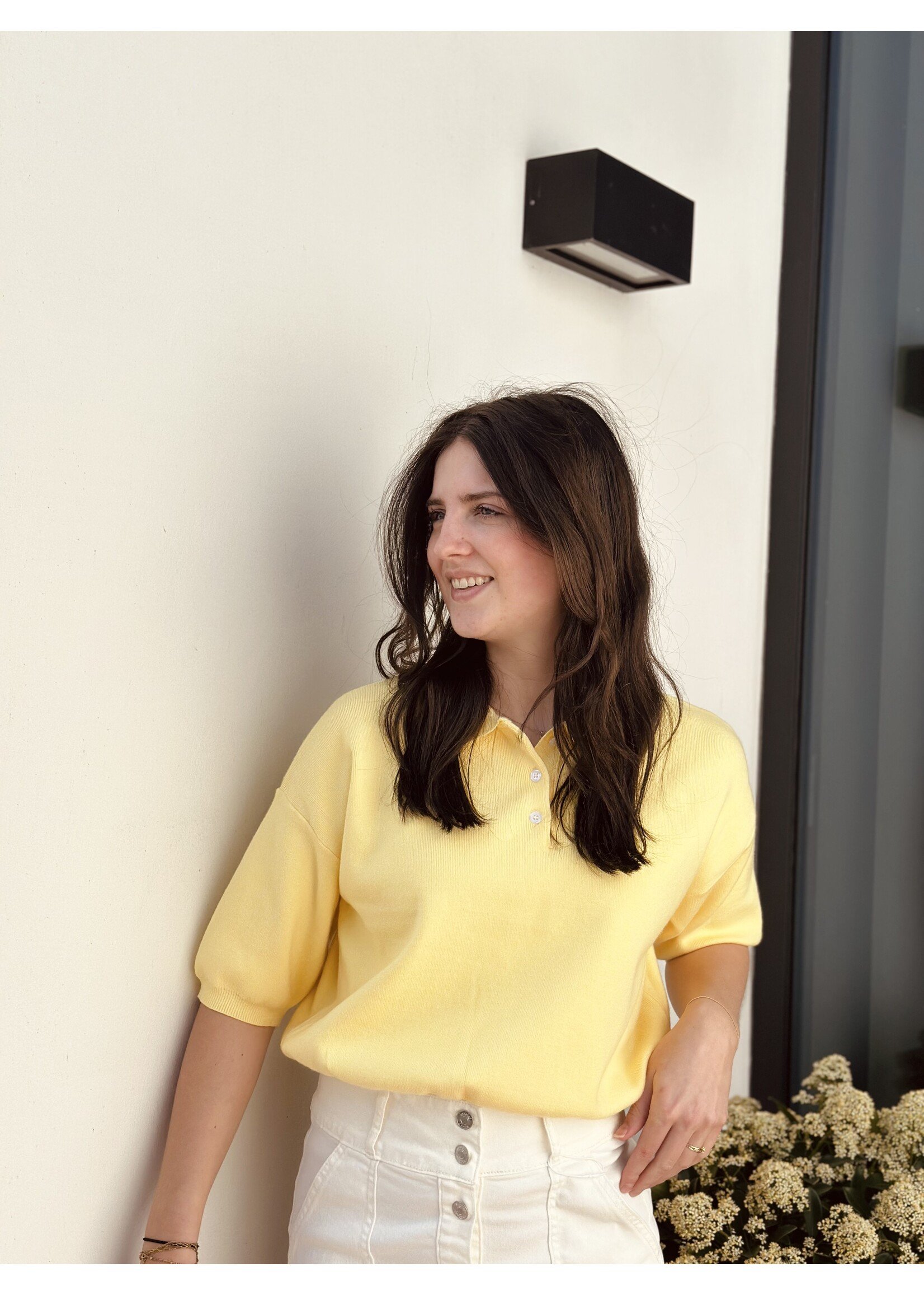 Milanda polo top yellow