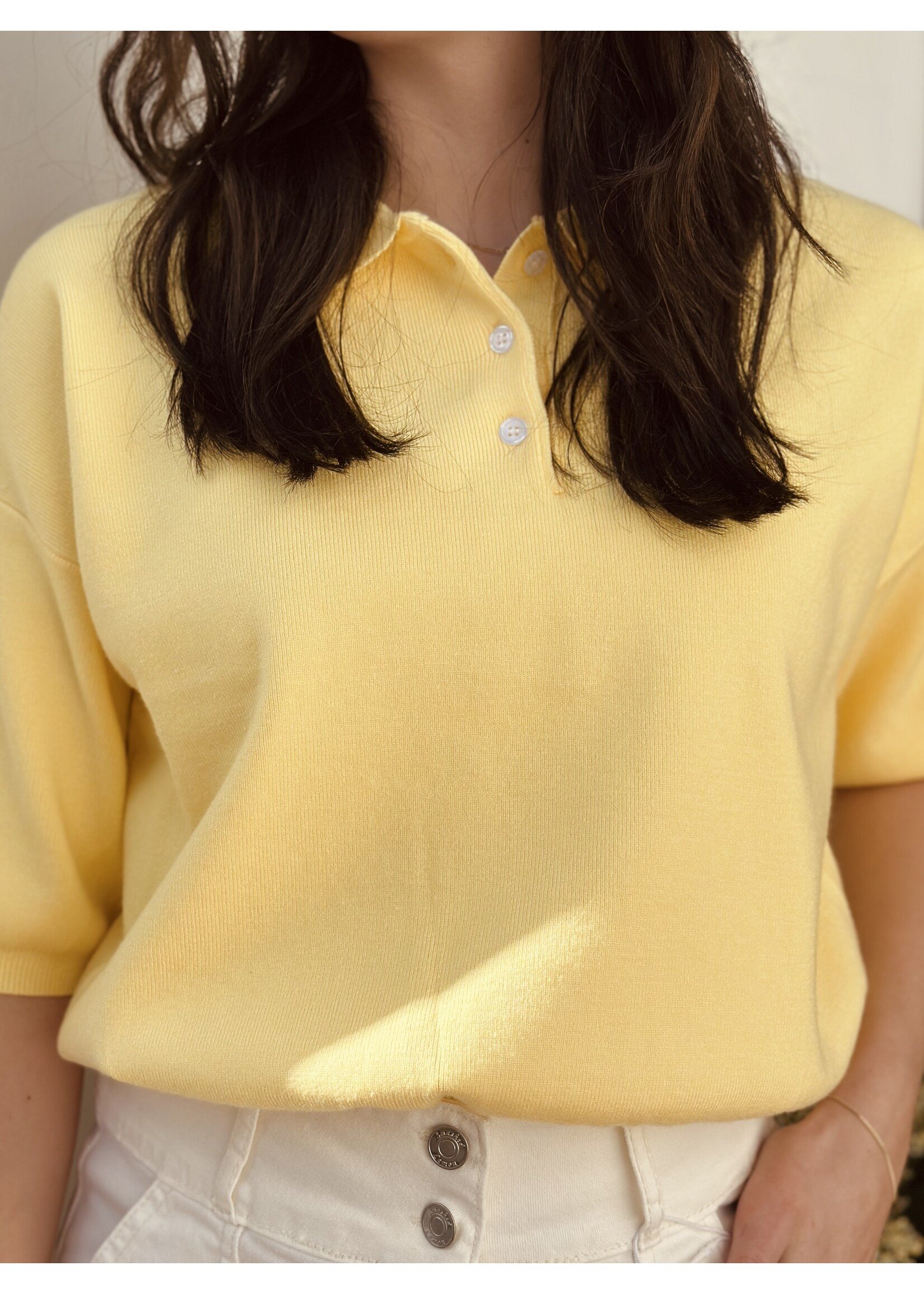 Milanda polo top yellow