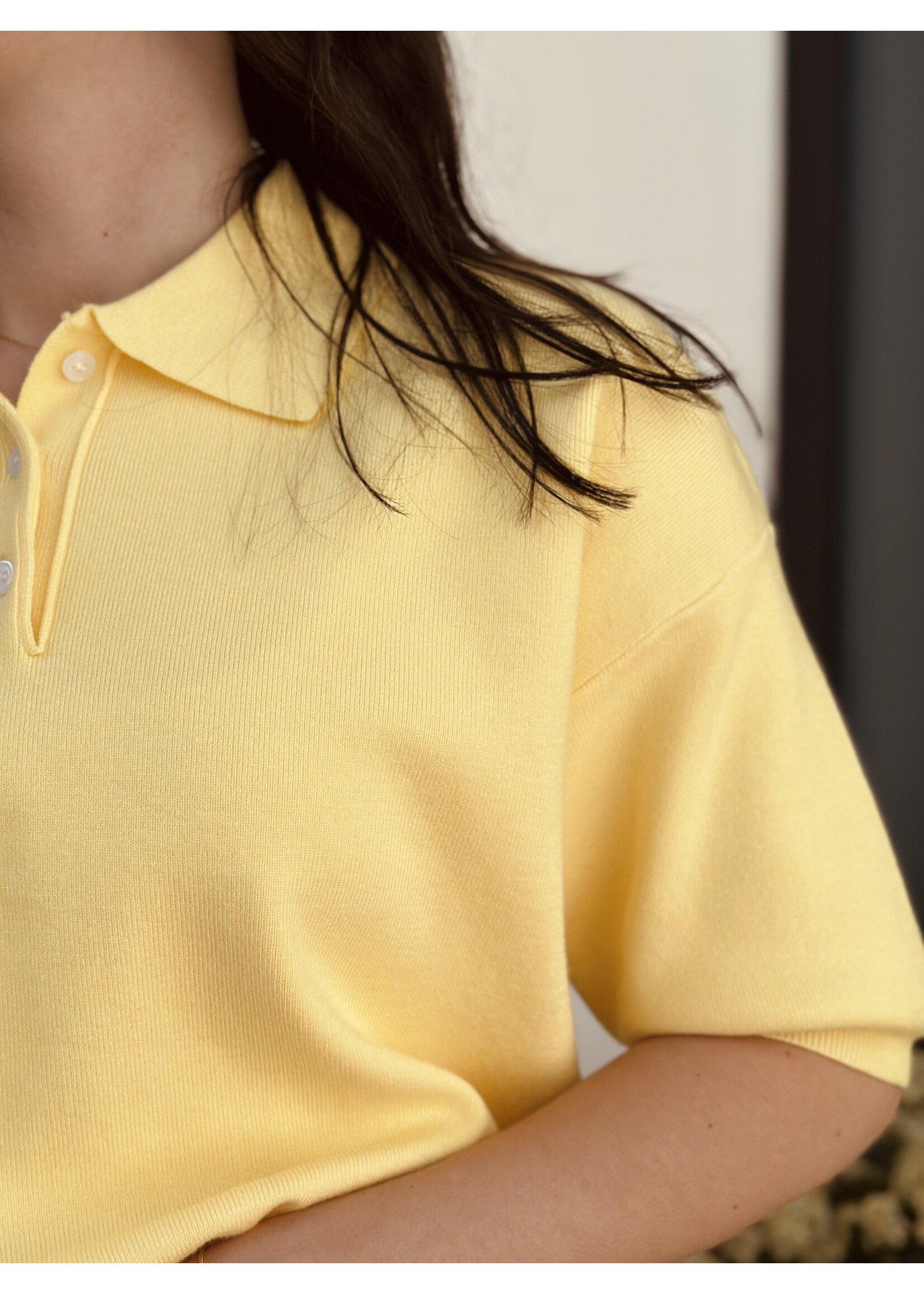 Milanda polo top yellow