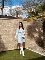 Aloena dress light blue