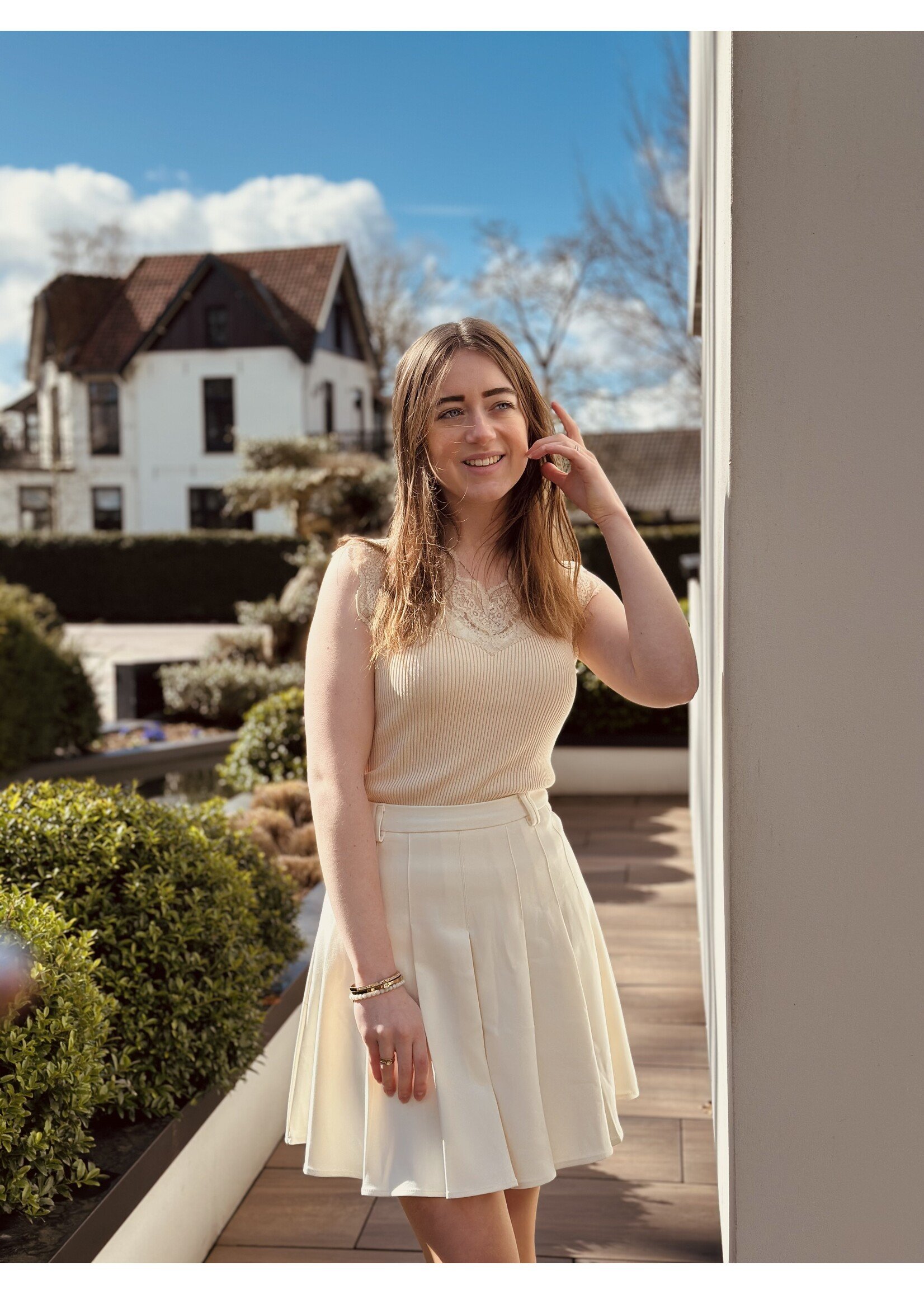 Frederieke top beige