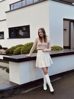 Gisella plisse skirt beige