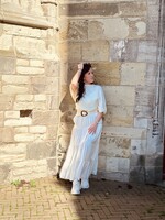 Flora long skirt beige One Size