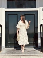 Romijna long dress broderie beige