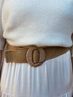 Smashed Lemon Smashed Lemon Marolene belt dark beige One Size