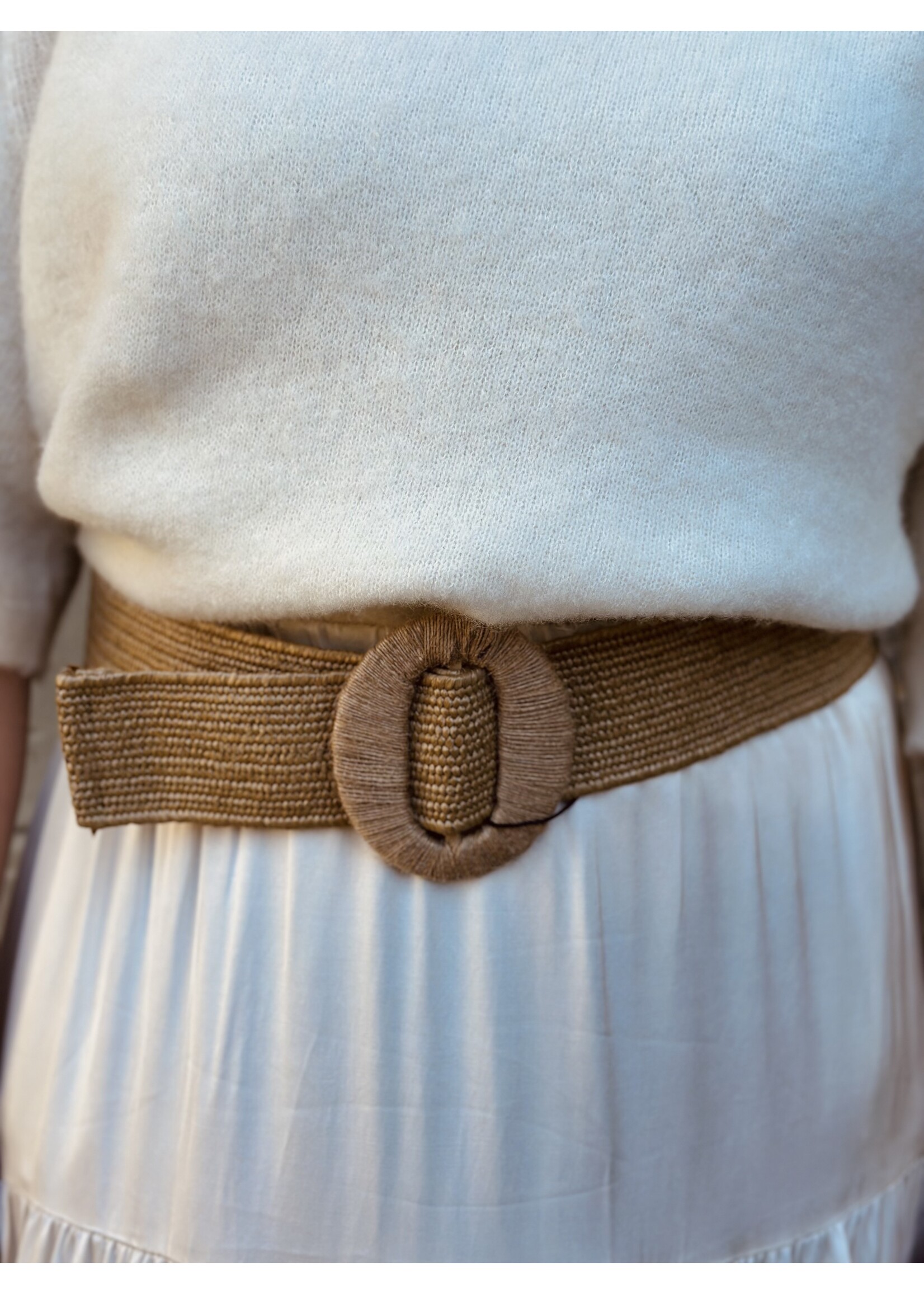 Smashed Lemon Smashed Lemon Marolene belt dark beige One Size