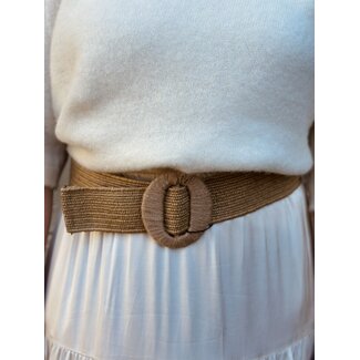 Smashed Lemon Smashed Lemon Marolene belt dark beige One Size