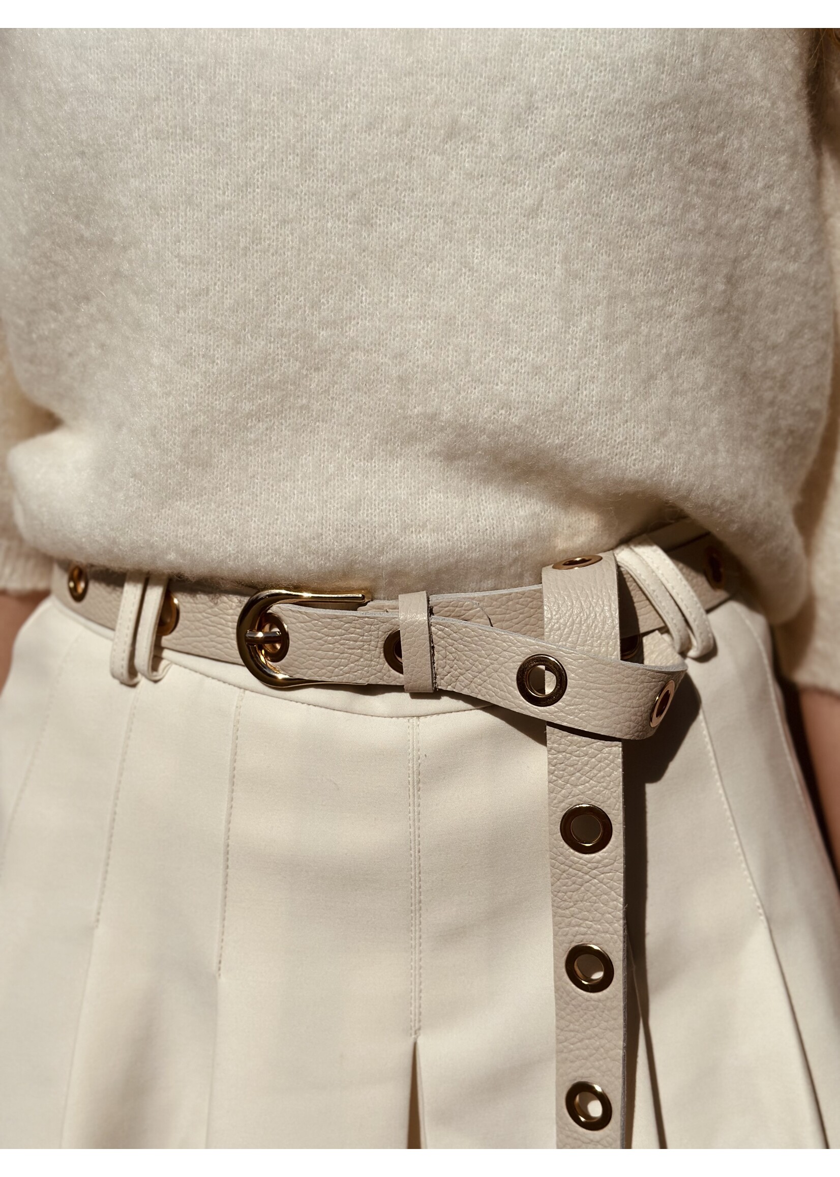 Irina belt beige gold