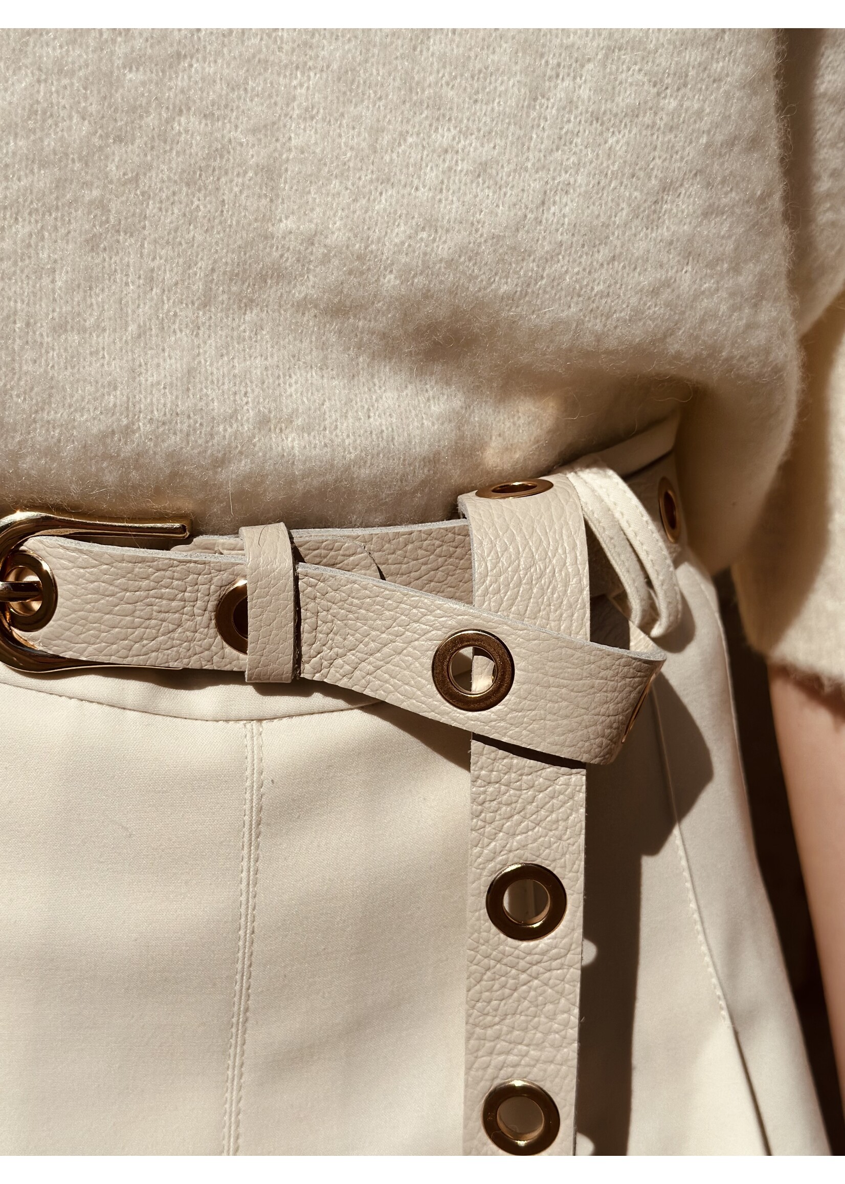 Irina belt beige gold