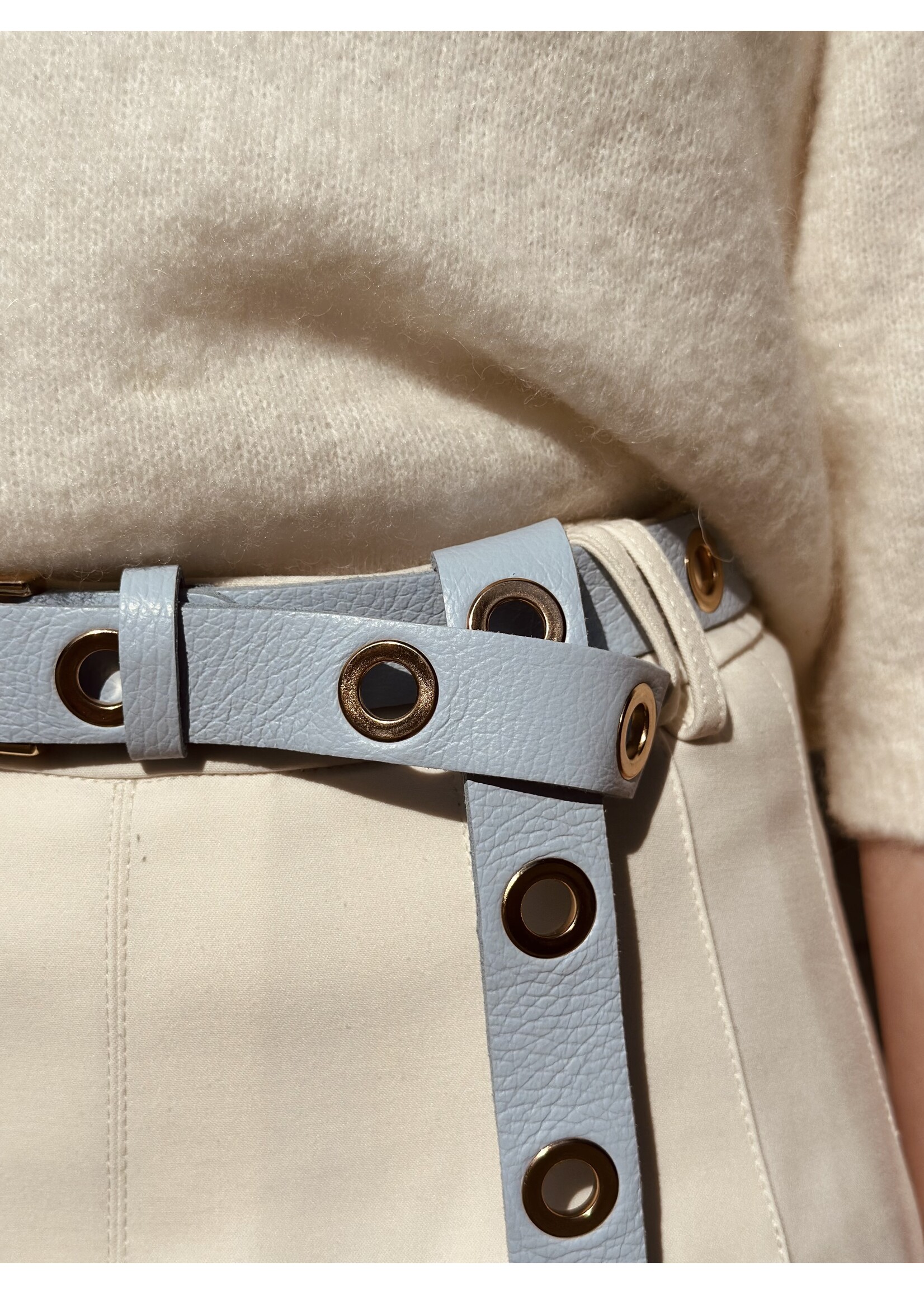 Irina belt light blue gold