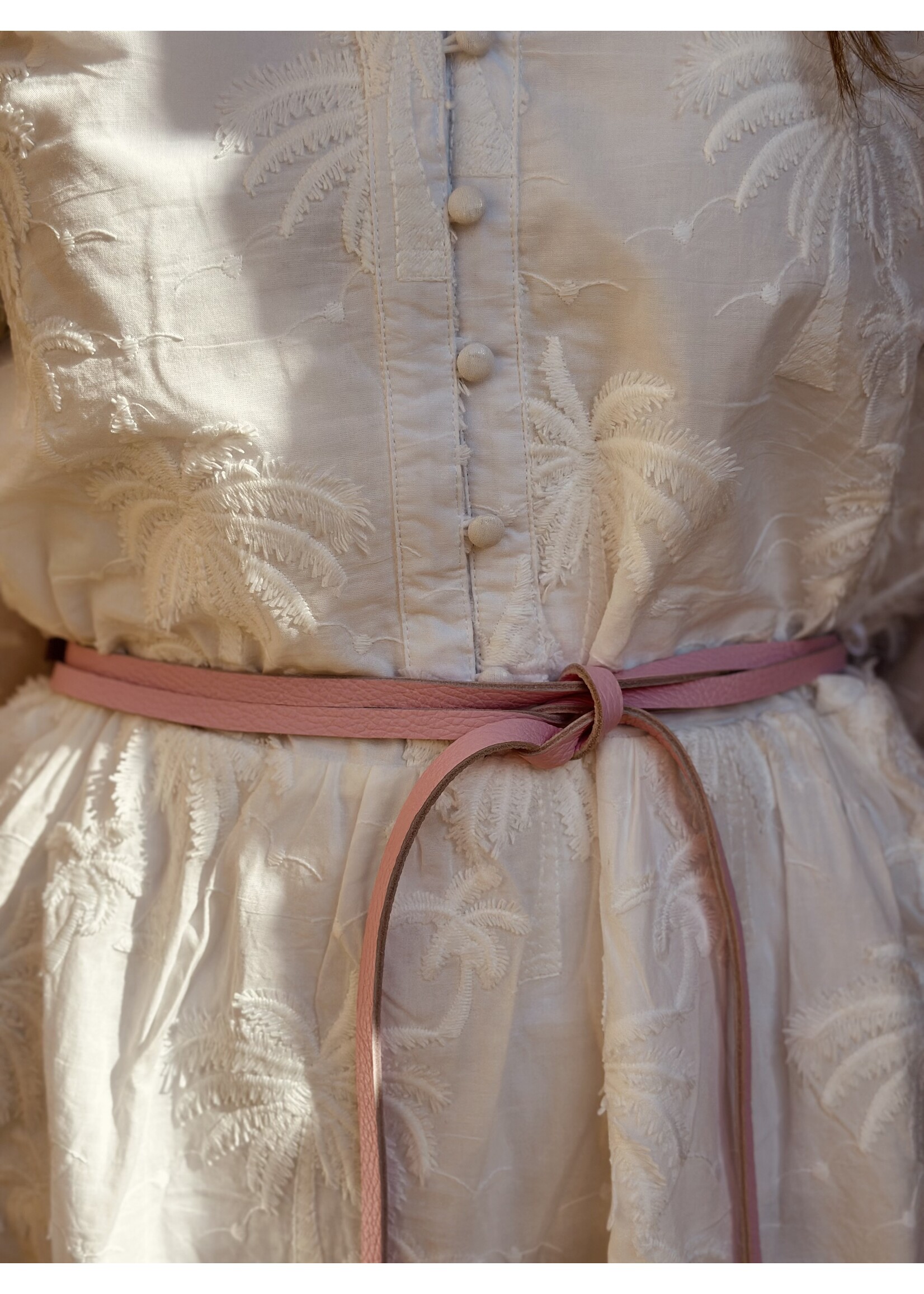 Valerie wrap belt light pink One Size