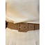 Isha belt leather look taupe