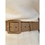Isha belt leather look taupe
