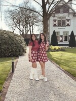 Lofty Manner Lofty Manner Calista dress brique print