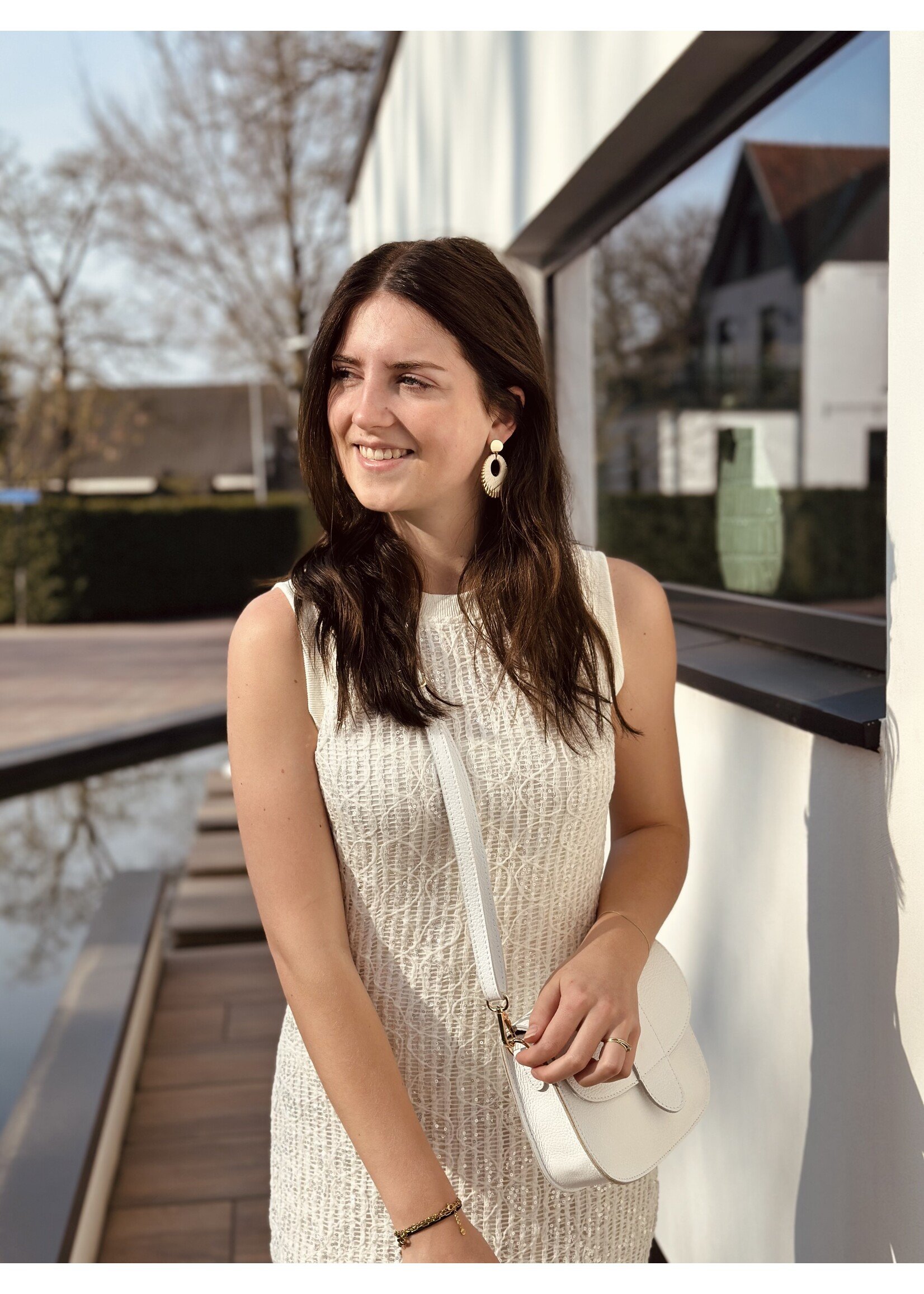 Lofty Manner Lofty Manner Runa long dress offwhite glitter