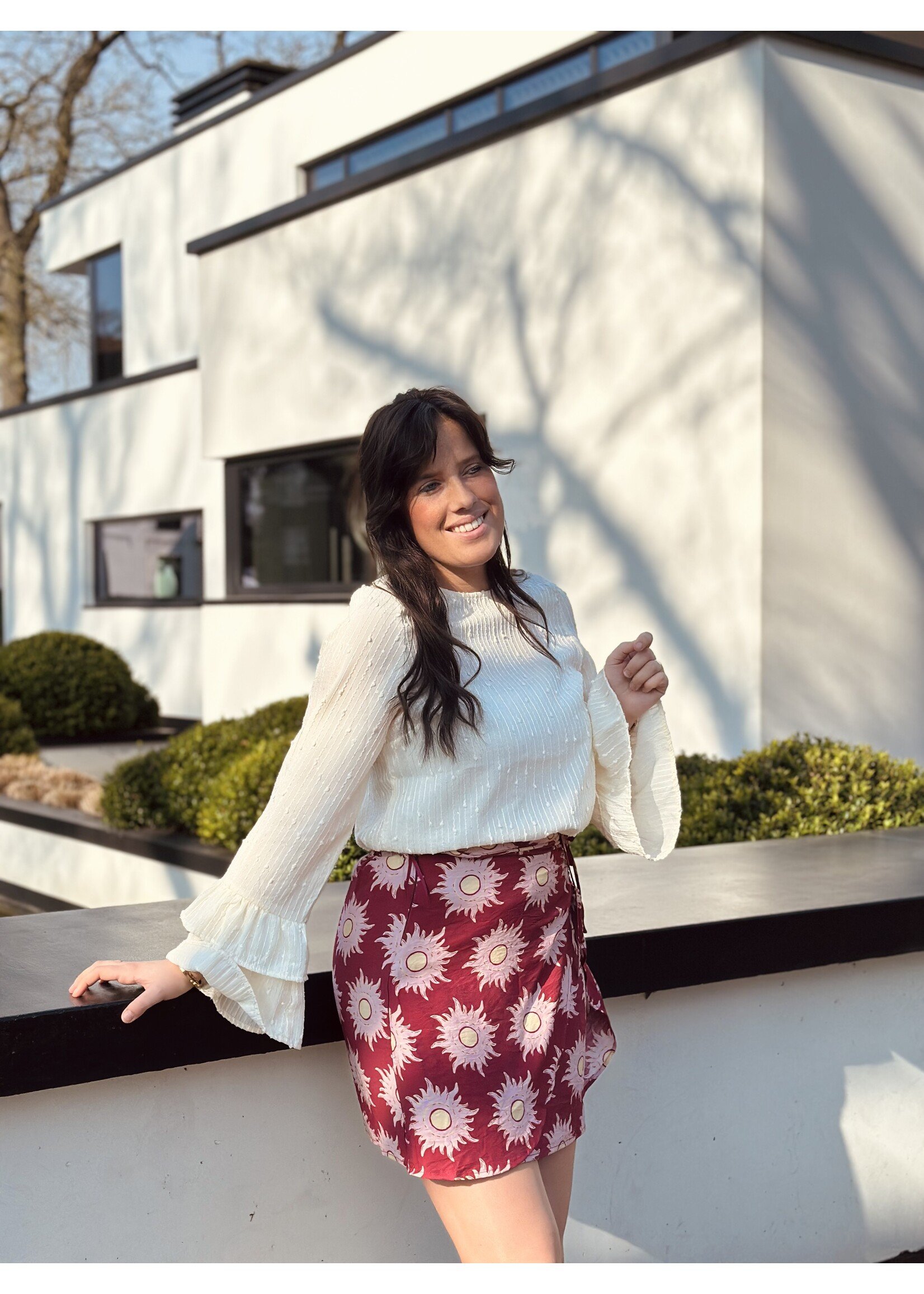 Lofty Manner Lofty Manner Azura skirt brique print