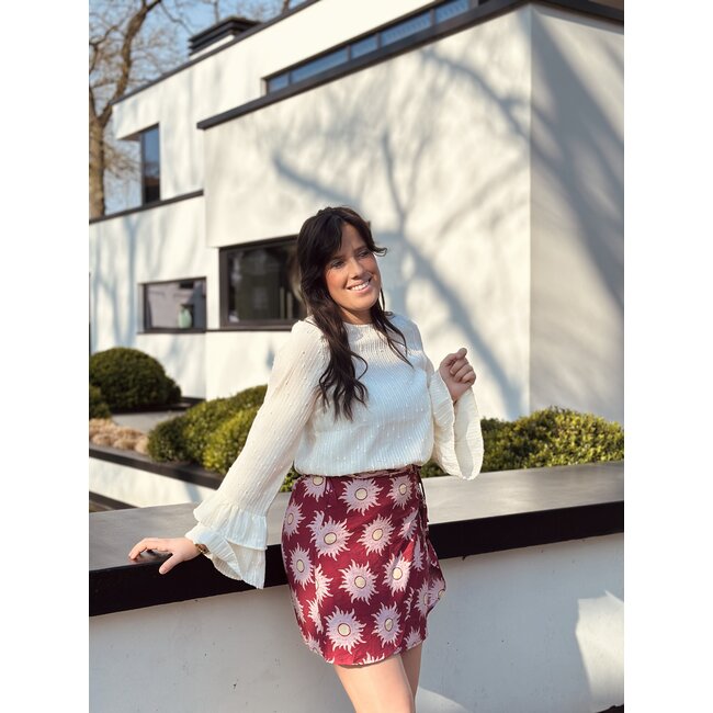 Lofty Manner Lofty Manner Azura skirt brique print