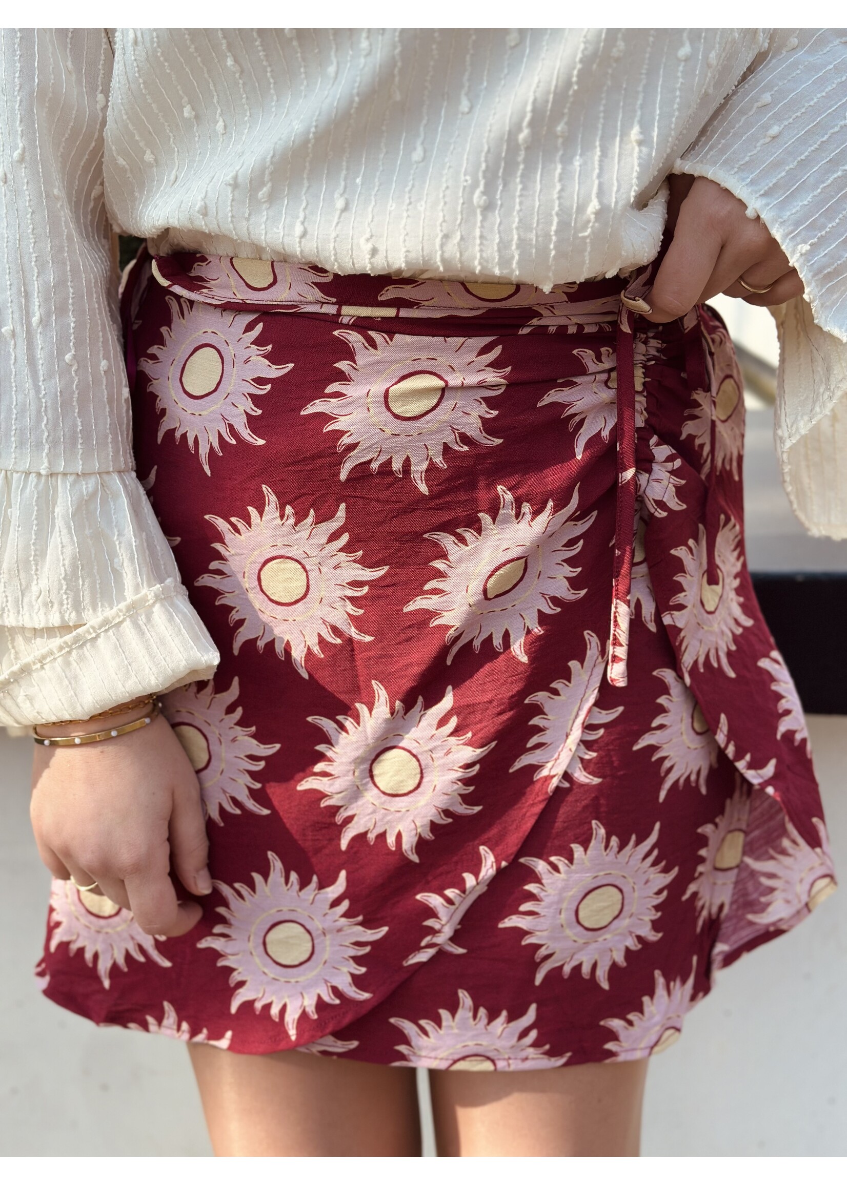 Lofty Manner Lofty Manner Azura skirt brique print