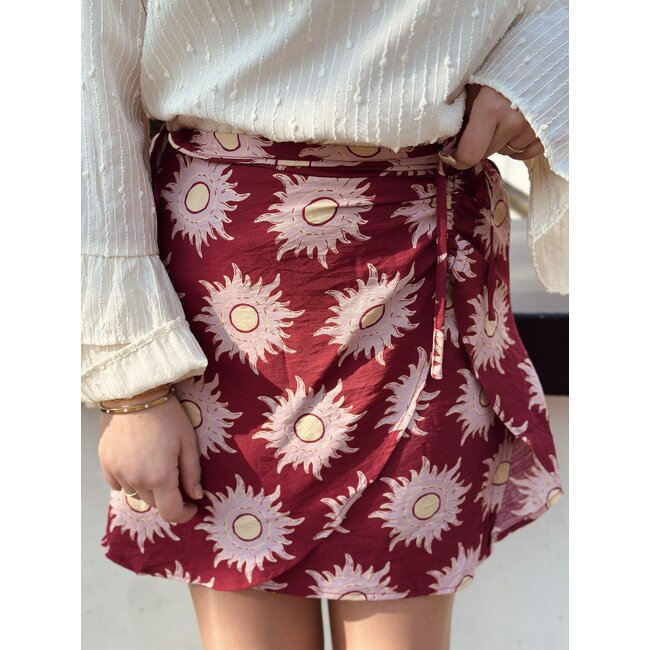 Lofty Manner Lofty Manner Azura skirt brique print