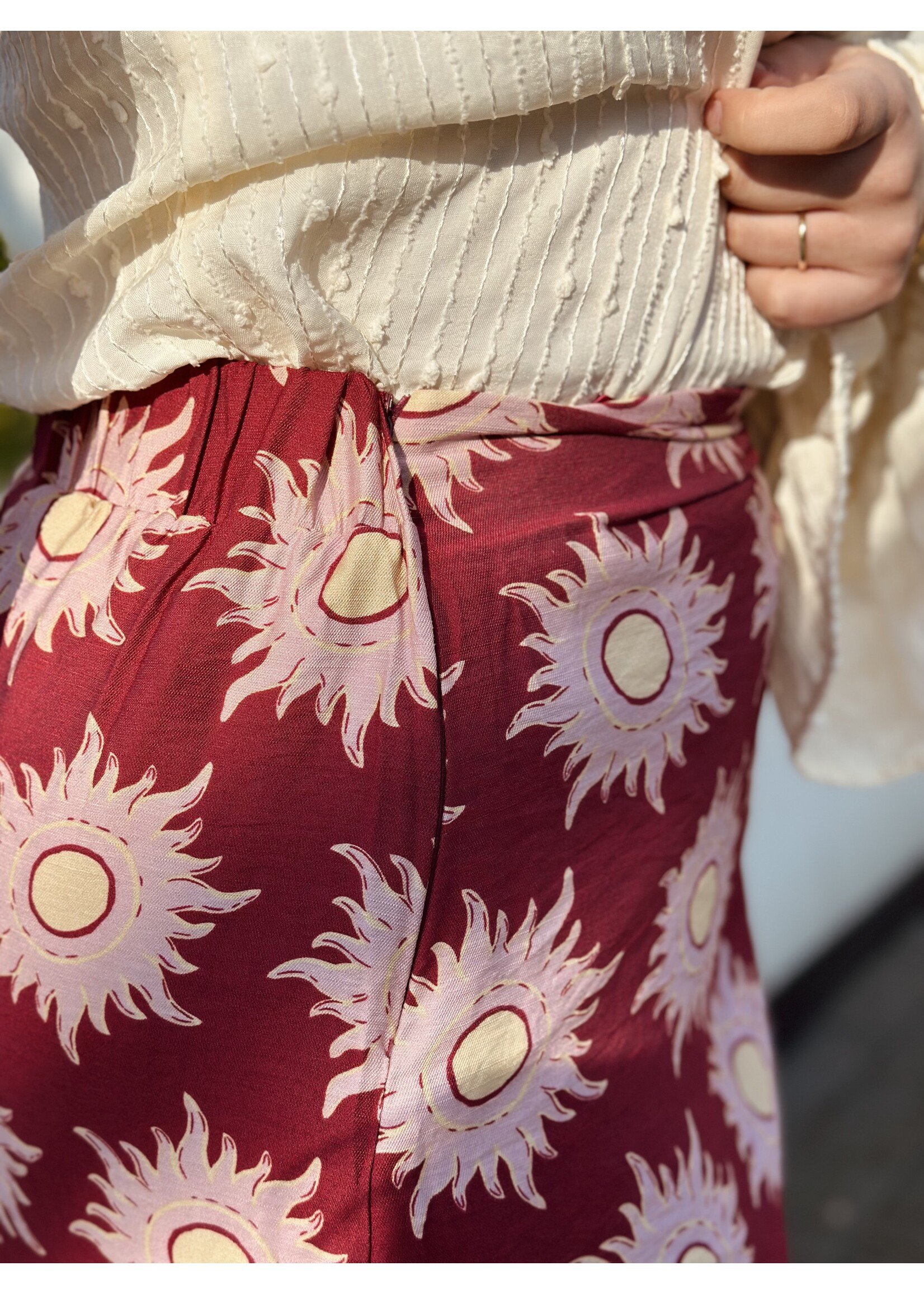 Lofty Manner Lofty Manner Azura skirt brique print