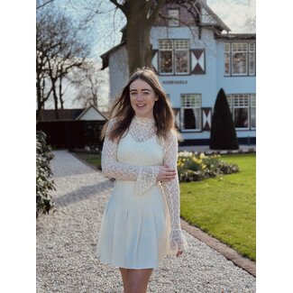 Emara broderie top beige