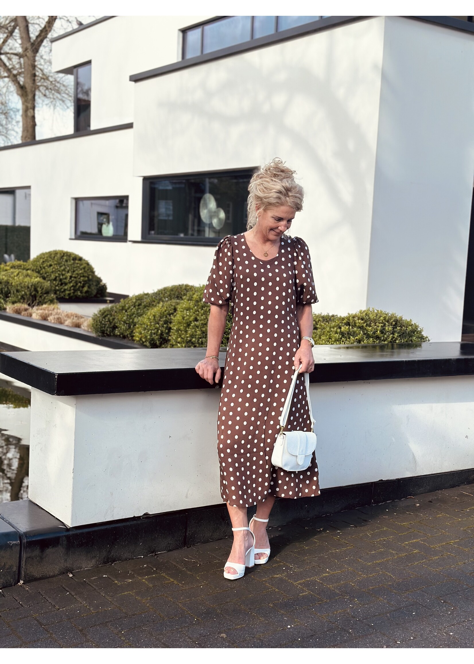 Sisters Point Sisters Point Tamara dress brown print