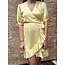 Sisters Point Sisters Point Petra satin dress yellow